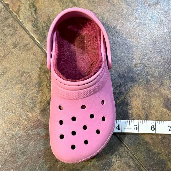 Crocs Pink Lined Slingback Clogs C12 - Picture 11 of 11